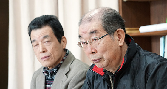 吉野榮喜さん（右）島﨑富夫さん（左）