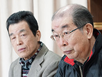 吉野榮喜さん（右）島﨑富夫さん（左）