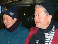 長谷部智明さん（右）上原慶さん（左）